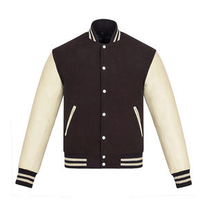 Chaquetas Varsity Lisas para Hombre al por Mayor del Fabricante Más Vendido, Chaqueta Varsity Personalizada con Mangas Estilo Letterman de Béisbol - Product Image 1