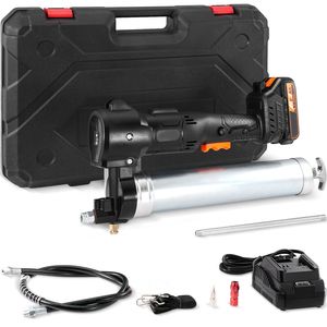 Pistola per ingrassaggio professionale a batteria da 20 Volt, kit ad alta pressione da 10.000 PSI con tubo lungo 99 cm, alimentata a batteria - Product Image 1