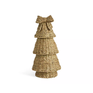 Soporte rústico de pasto marino natural para árbol de Navidad, decoración de mesa navideña, buen precio, de Vietnam - Product Image 2