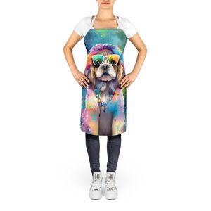 Shih Tzu Hippie Dawg Unisex Large Multicolor <b>Apron</b> for Cooking Baking <b>Gardening</b> for Adults Men and Women - Product Image 2