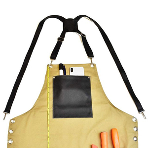 Perfect Chef Uniform Bib Kitchen Custom <b>Apron</b> Nylon /Polyester Barber Canvas <b>Aprons</b> Men <b>Work</b> <b>Apron</b> with Tool Pockets - Product Image 4