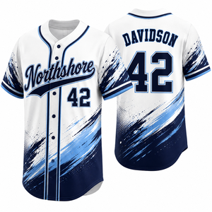 Custom Sublimated <b>Baseball</b> Jersey School Durable Colorfast Polyester Printed Design Summer Season Production Service Comfortable - Product Image 4