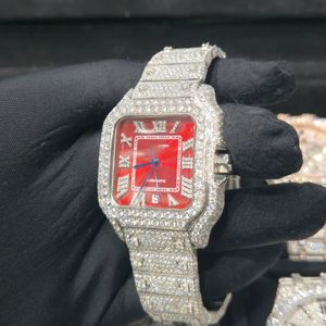 Montre mécanique automatique de luxe en acier inoxydable, style Hip Hop, avec Moissanite VVS, passe le test du diamant, carrée 16mm, Buss - Product Image 3