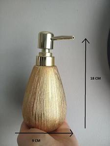 Modern Gold <b>Glitter</b> Lotion Dispenser <b>Pump</b> Bottle Suitable For Bathroom Wash Basin And Vanity Countertop Styling From India - Product Image 4