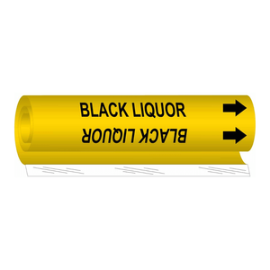 Marqueur de tuyau en vinyle flexible haute performance Brady Black Liquor pour l'identification industrielle - Product Image 3