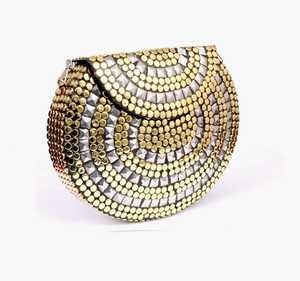 Bolso de mano con incrustaciones de metal, hecho a mano, de calidad premium, para mujeres, ideal para fiestas nocturnas, de proveedor indio, disponible a un precio competitivo. - Product Image 2