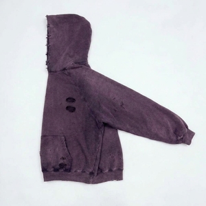 Vente en gros : Sweat à capuche court unisexe, coupe oversize, 100% coton, qualité supérieure, grammage lourd, style urbain vieilli, avec logo personnalisé, décontracté - Product Image 3