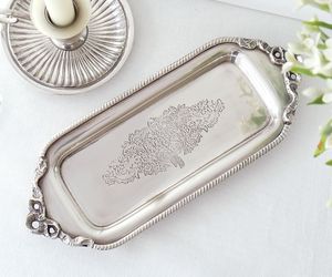 Multipurpose Metal Serving <b>Tray</b> For Coffee Tea Breakfast <b>Dinner</b> Dessert And Everyday Kitchen Serving Needs - Product Image 5