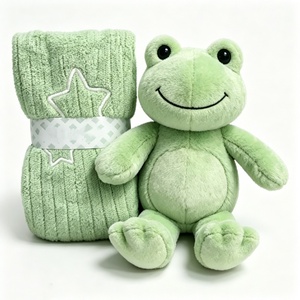 Cadeau de bienvenue personnalisé pour nouveau-né, cadeau de naissance unisexe, panier cadeau pour la chambre de bébé, peluche et couverture de confort pour nourrisson, souvenir pour bébé - Product Image 4
