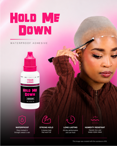 Pegamento para Pelucas Hold Me Down, Tamaño Pequeño 0.7oz, Aroma a Sandía, Adhesivo para Pelucas de Encaje, Marca Privada, Fijación Extrema, Resistente al Agua - Product Image 6