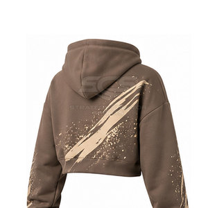 Ensemble de sweats à capuche courts pour femmes avec un design moderne en deux pièces, tissu doux et coupe confortable pour la mode quotidienne - Product Image 5