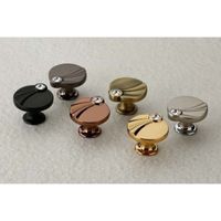 Bouton de meuble moderne en zinc pour cuisine, salle de bain, salon, chambre, hôtel, commode, armoire, tiroir – Écologique et durable