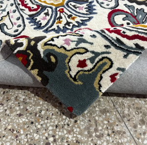 Alfombra KNOT RUG hecha a mano con lana de alta calidad, diseño moderno, ecológica, para sala de estar, habitaciones infantiles, hoteles y oficinas. - Product Image 1