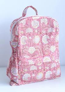 Mochila Unisex de Algodón con Estampado Floral, Acolchada, con Cierre de Cremallera, Ligera, Estilo Preppy, con Diseño Ergonómico para la Espalda, para Camping y Uso Diario - Product Image 2
