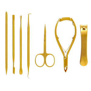 Pince à cuticules et repousse-cuticules en acier inoxydable avec logo personnalisé, outils de manucure de précision avancés pour experts, vente en gros - Product Image 1