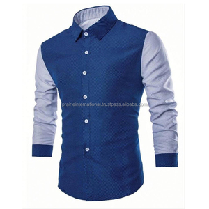 เสื้อเชิ้ตผู้ชายลำลองผ้าโพลีเอสเตอร์/คอตตอน พิมพ์ลายตามสั่ง ทรงโอเวอร์ไซส์ กันยับ ระบายอากาศ แห้งเร็ว แขนยาว ผ้าซาติน สำหรับฤดูร้อน - Product Image 5