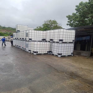 Réservoirs IBC horizontaux réutilisables de 1000 litres, de qualité alimentaire, pour le stockage de liquides, avec pompe pour l'eau, usage industriel - À vendre - Product Image 5