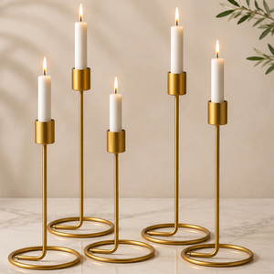 Modern Golden <b>Candlestick</b> <b>Holder</b> Taper Candle Stand Home Decoration Wedding Centerpiece Dining Table Decor <b>Candlestick</b> <b>Holders</b> - Product Image 1