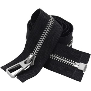 Open-end Bright Gunmetal Y-tooth Luggage Metal <b>Zipper</b> 80cm No.5 Metal <b>Zipper</b> - Product Image 3