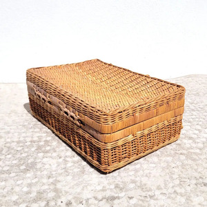 Travelling storage basket briefcase great quality rattan travel bag wholesale luggage <b>suitcase</b> - Product Image 2