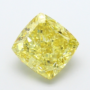 Diamante Sintético Amarillo Corte Cojín de Lujo, Cultivado en Laboratorio, 4.08 Quilates, Certificado IGI, CRAFTED CARBON CC-9344 para Joyería - Product Image 1