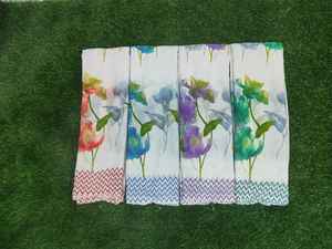 ผ้าส่าหรีพิมพ์ลายพรีเมียม พลังงานแห่งความสง่างาม ให้สัมผัสนุ่มลื่นและพลิ้วไหวอย่างมีระดับ |   ผ้าส่าหรีน้ำหนักเบา |   ชุดลำลอง - Product Image 6