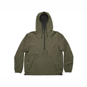 2026 New Custom <b>Men's</b> <b>Pullover</b> Half Zipper Solid Winter Outdoor Waterproof Windbreaker <b>Jacket</b> Sport Streetwear with Hoodie - Product Image 4