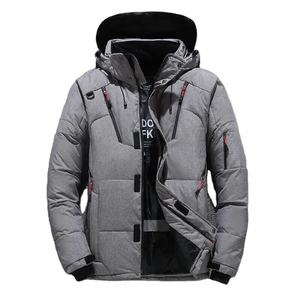 Pardessus d'hiver décontracté de haute qualité pour hommes, veste chaude à capuche épaisse, manteau thermique, parka service OEM, impression, décoration - Product Image 5