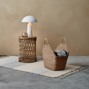 Panier en jonc de mer avec bord biseauté, panier de rangement fait main, vente en gros, écologique, fabriqué au Vietnam - Product Image 4