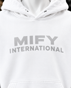 Premium <b>White</b> Oversized Pullover <b>Hoodie</b> for <b>Men</b> Custom Logo Fleece <b>Hoodie</b> Kangaroo Pocket Wholesale <b>Hoodie</b> - Product Image 2