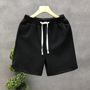 Nuevos pantalones cortos casuales de verano para hombre, estilo inglés moderno, holgados, talla grande, deportivos, tipo cargo, con cordón, diseño de 5 puntos. - Product Image 3