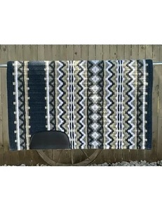 <b>Heavy</b> Duty Western Saddle <b>Blanket</b> Handmade Premium Horse Saddle Pad New Zealand Wool for Everyday Riding - Product Image 3