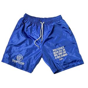 Vente chaude hommes Nylon coupe-vent Double couche été Shorts imperméable de haute qualité broderie personnalisée cordon personnalisé court - Product Image 1