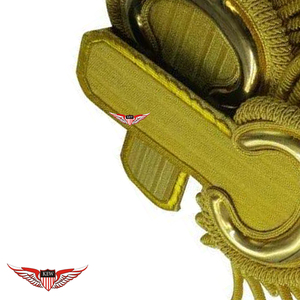 Epaulettes de Hombro KEW con Detalles en Oro, Hechos a Mano, Diseño Vintage de Lujo, Ecológicos y Bordados - Product Image 3