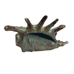 Sea Shell Aluminium <b>Clock</b> Unique Design <b>Mechanical</b> Movement Silent Home Decor Office Desktop Showpiece - Product Image 2