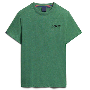 Custom Logo Men's T Shirt Heavyweight Cotton Crew Neck Regular Fit Streetwear Summer ClothingWith Front Logo Print <b>Tshirt</b> 2026 - Product Image 3