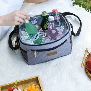 Professional Large Capacity Quilted Insulated Picnic <b>Bag</b> Waterproof Thermal <b>Lunch</b> <b>Bag</b> for Outdoor Travel and Camping - Product Image 2