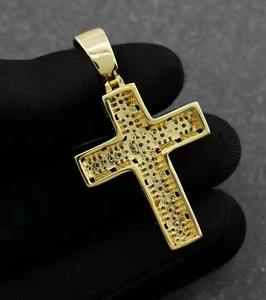 Export Quality Hip Hop Iced Pendant Necklace <b>Men</b> Zircon Bling Jewelry Gold Plated Luxury Finish Party Available Sale - Product Image 4