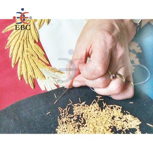 สายสีม่วงทองฝรั่งเศสแบบเรียบงานปักด้วยมือทำจากโลหะทนทานต่อการขัดถู - Product Image 5