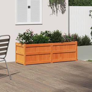 Jardinière en bois de pin massif brun ciré 59,1x19,7x19,7 po – Pots et jardinières - Product Image 3