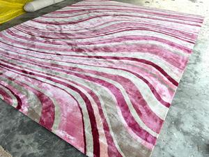 Alfombra Moderna Personalizable de Lana, Hecha a Mano, Abstracta, Lavable, con Bucle, para Sala de Estar o Dormitorio, Opciones de Tamaño y Color, para Ejercicio - Product Image 3