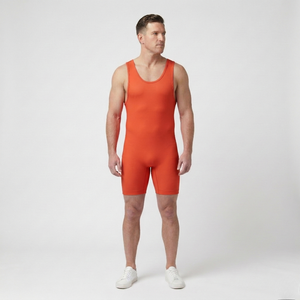 Lightweight Polyester Fabric Plus Size Short Sleeve Custom Sublimation Printed Unisex Wrestling <b>Singlets</b> Stretchable Breathable - Product Image 2
