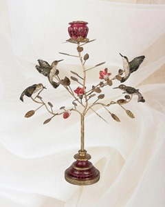 Magnifique support de bougie décoratif avec motif d'oiseaux et de feuilles, élégant pour la maison, les villas, les halls d'hôtel et les cadeaux. - Product Image 6