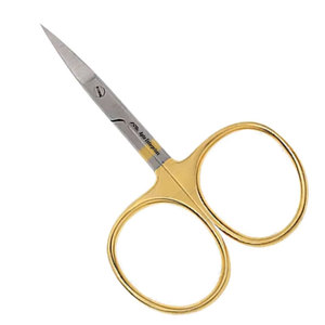 Ciseaux professionnels pour la pêche à la mouche, 3,5 pouces, demi-or, acier inoxydable, lame tranchante, ciseaux de précision pour la pêche à la mouche - Product Image 1