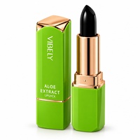 VIBELY Rouge à lèvres hydratant réactif à la température à l'extrait d'aloès, baume à lèvres coloré, maquillage cosmétique