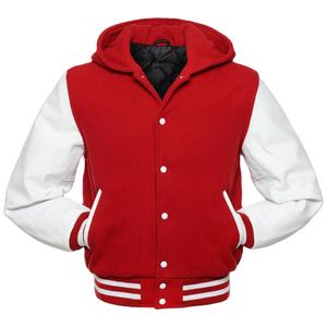 Veste universitaire en laine personnalisée de meilleure qualité pour hommes et femmes manteau d'hiver à capuche de haute qualité motif de lettres brodées en chenille - Product Image 1