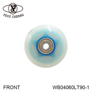 Furniture Caster <b>Wheel</b> 60mm Polyurethane Swivel WB04060LT90-1 Sky Blue Silent <b>Wheel</b> YEOU CHERNG - Product Image 5