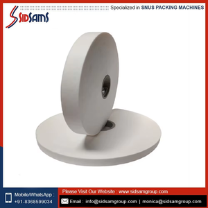 Rouleau de papier filtre Sidsam de qualité industrielle, tissu non tissé, 26,5 g/m², blanc, largeur 30-45 mm, tissu d'emballage pour snus - Product Image 2