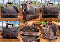 Sac à main pour ordinateur portable en cuir véritable multi-compartiments personnalisé pour hommes Sac de messager d'affaires Sac à main pour ordinateur portable Sac à bandoulière