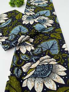 Tissu Coton Imprimé Wax Africain Nigérian de Qualité Exportation pour Vêtements de Mode Haut de Gamme Afrique du Sud - Product Image 4